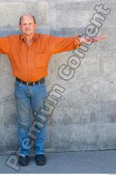 Whole Body Head Man T poses Casual Average Bald Street photo references